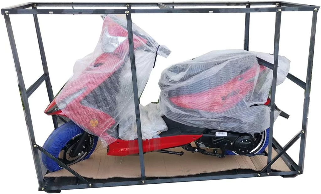 150cc Gas Powered Moped Scooter with 10" Aluminum Wheels J372738