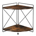 2 Tier Corner Shelf, 9.8x9.8x13.1in Z677