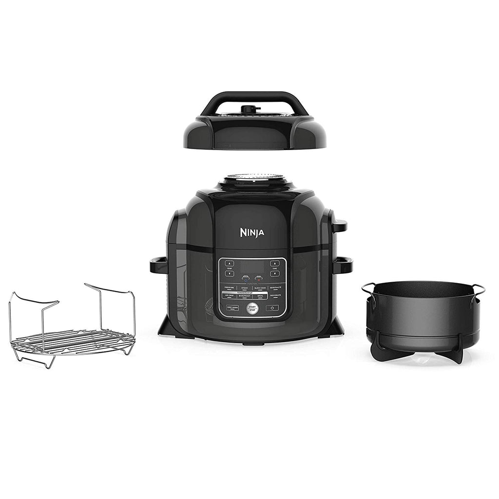 6.5 quart Black Gray Pressure Cooker & Air Fryer N10829