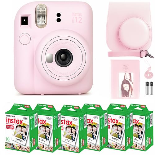 Lilac Purple Instant Camera with 60 Sheets Instant Film Bundle T340