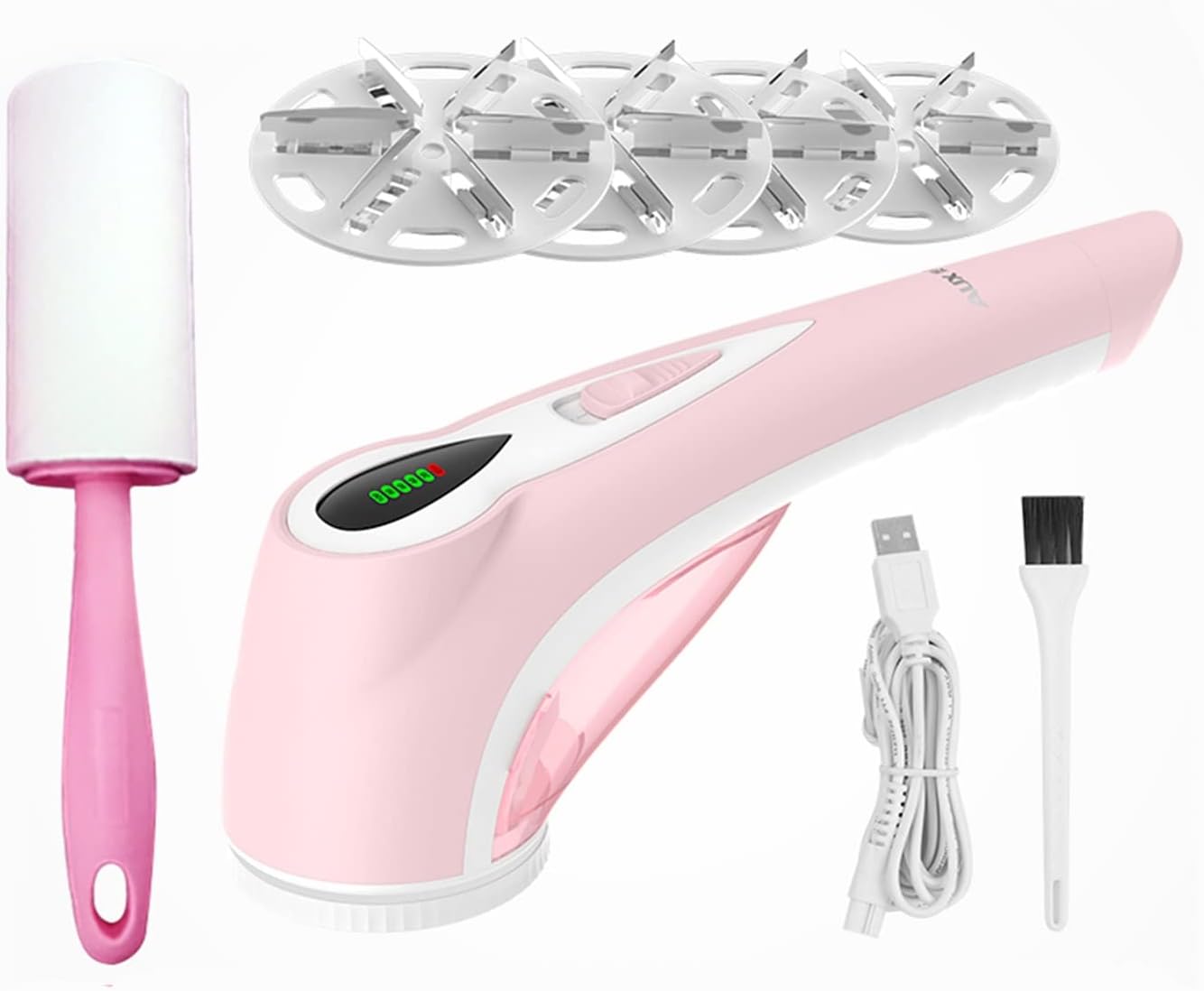 Rechargeable Fabric Shaver with 4 Stainless Steel Blades T751379
