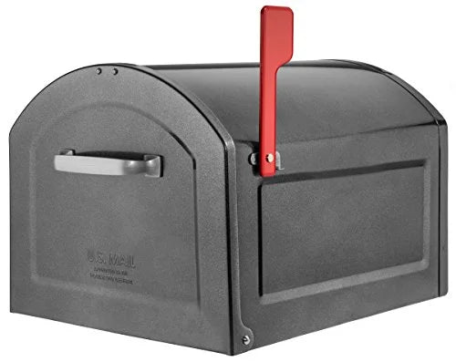 12 x 14 x 18.3 in. Galvanized Steel Post Mounted Mailbox A10072