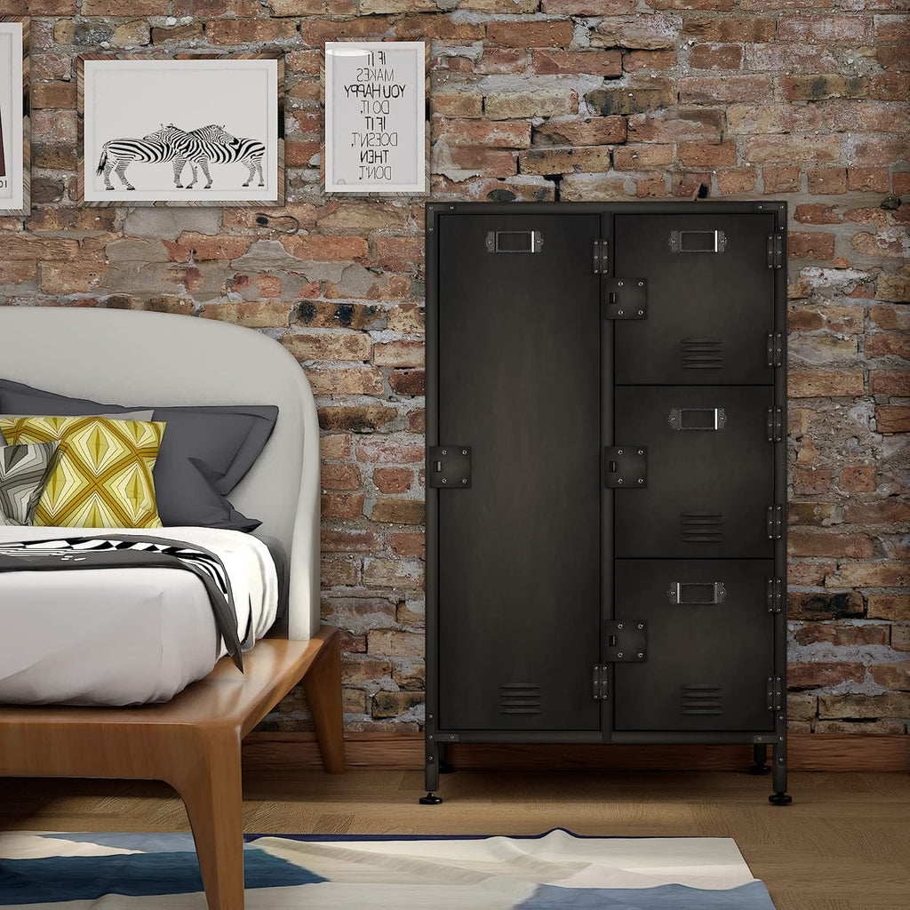 55" Steel 4 Door Locker Storage Cabinet Z836