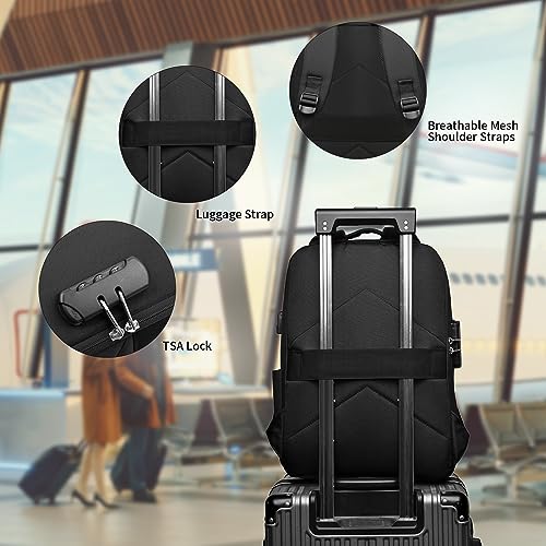 Waterproof Laptop Backpack with USB Charging Port R7881