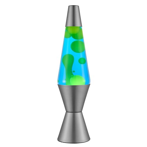 14.5" Yellow/Green Wax and Blue Liquid Motion Light P826