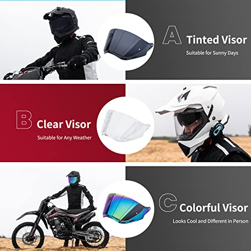 Tinted Black Visor for Dual Sport Helmet U96314