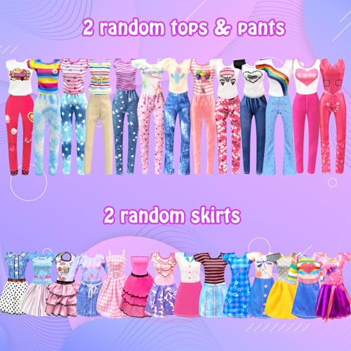 82PCS Doll Clothes and Accessories with Closet for 11.5 Inch Doll T135