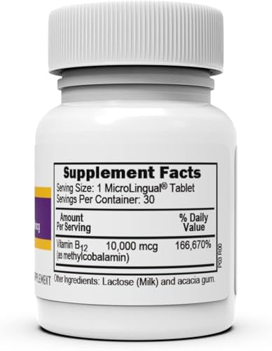 Vitamin B12 Methylcobalamin 1000 mcg Quick Dissolve Tablets 60 Count Z1972