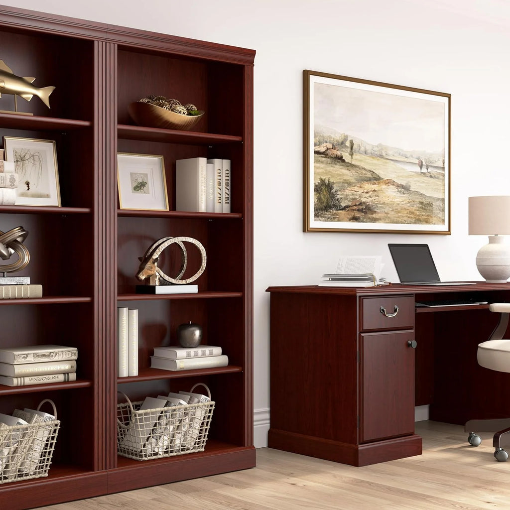 Harvest Cherry 5 Shelf Bookcase R419
