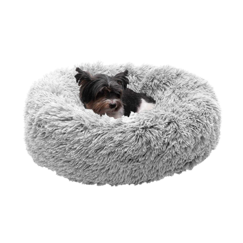 Calming Cuddler Long Fur Donut Dog Bed C1327