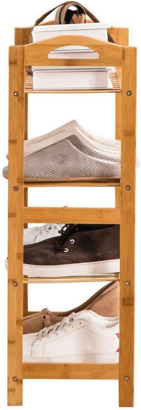 4 Tier Natural Bamboo Shoe Rack I832