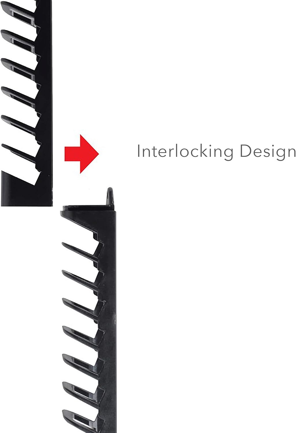 Black 4-pack Wall-Mount Media Storage Rack D191