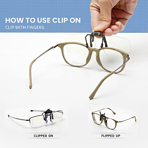 Transparent 1.5 Blue Light Blocking Magnifying Glasses V9809