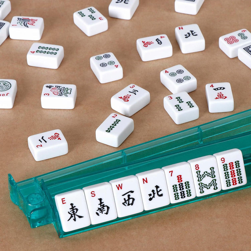 166 Tiles Mah Jongg Set with Burgundy Bag F9351