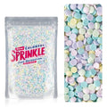 Red White and Green Round Sprinkles B7606