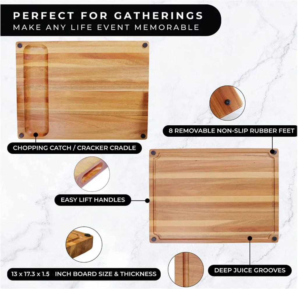 Acacia Wood Cutting Board Butcher Block V4215