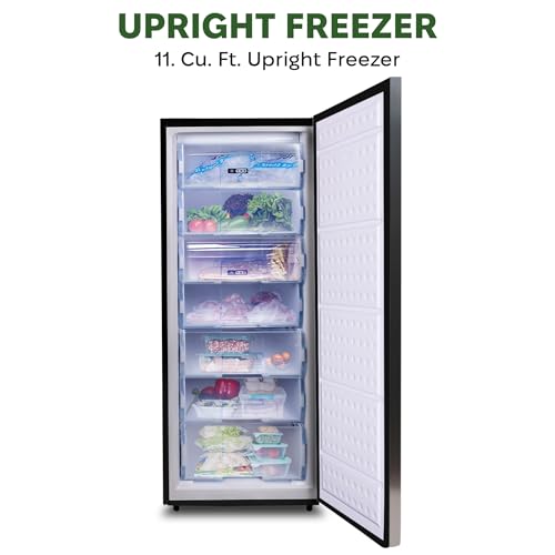 Stainless Steel Upright Freezer, 11 cu. ft. V7372