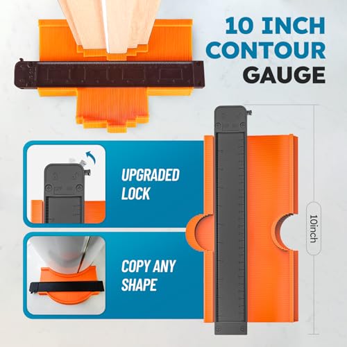 Tapping Block, Contour Gauge, Pull Bar, 40Pcs Floor Spacers, Rubber Mallet Floor Installation Kit X36516