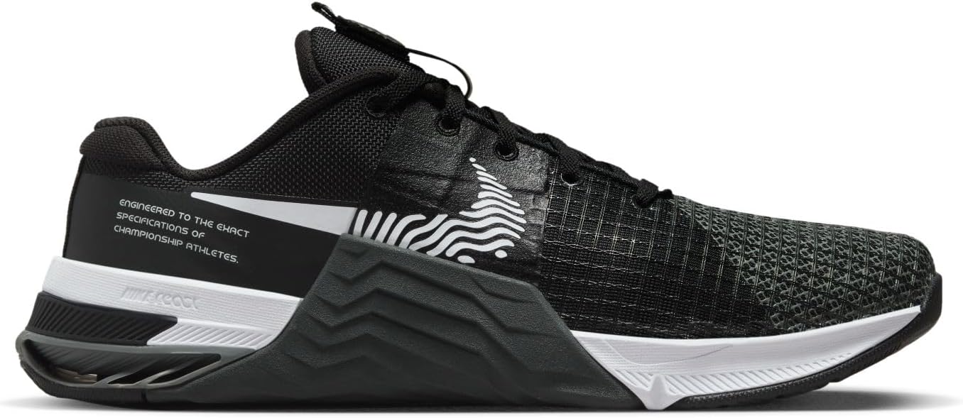 Black Dark Smoke Grey White Men Training Shoe M637