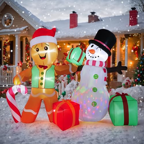 6 FT Christmas Inflatables Santa Claus with Gifts Bag P197