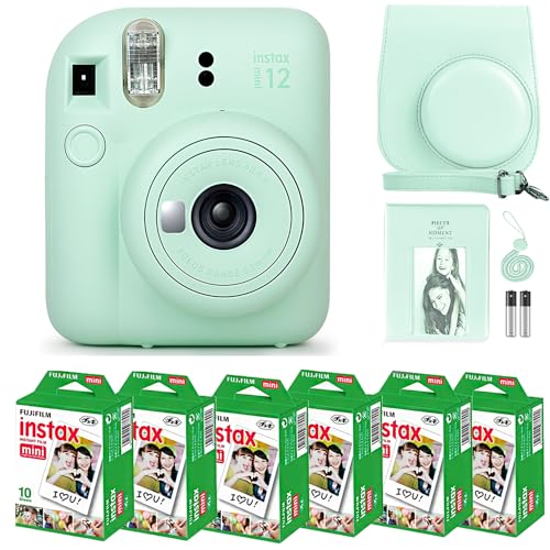 Lilac Purple Instant Camera with 60 Sheets Instant Film Bundle T340