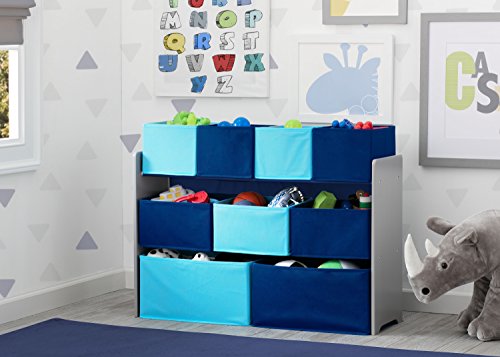 White/Pink Toy Organizer with Storage Bins C75874