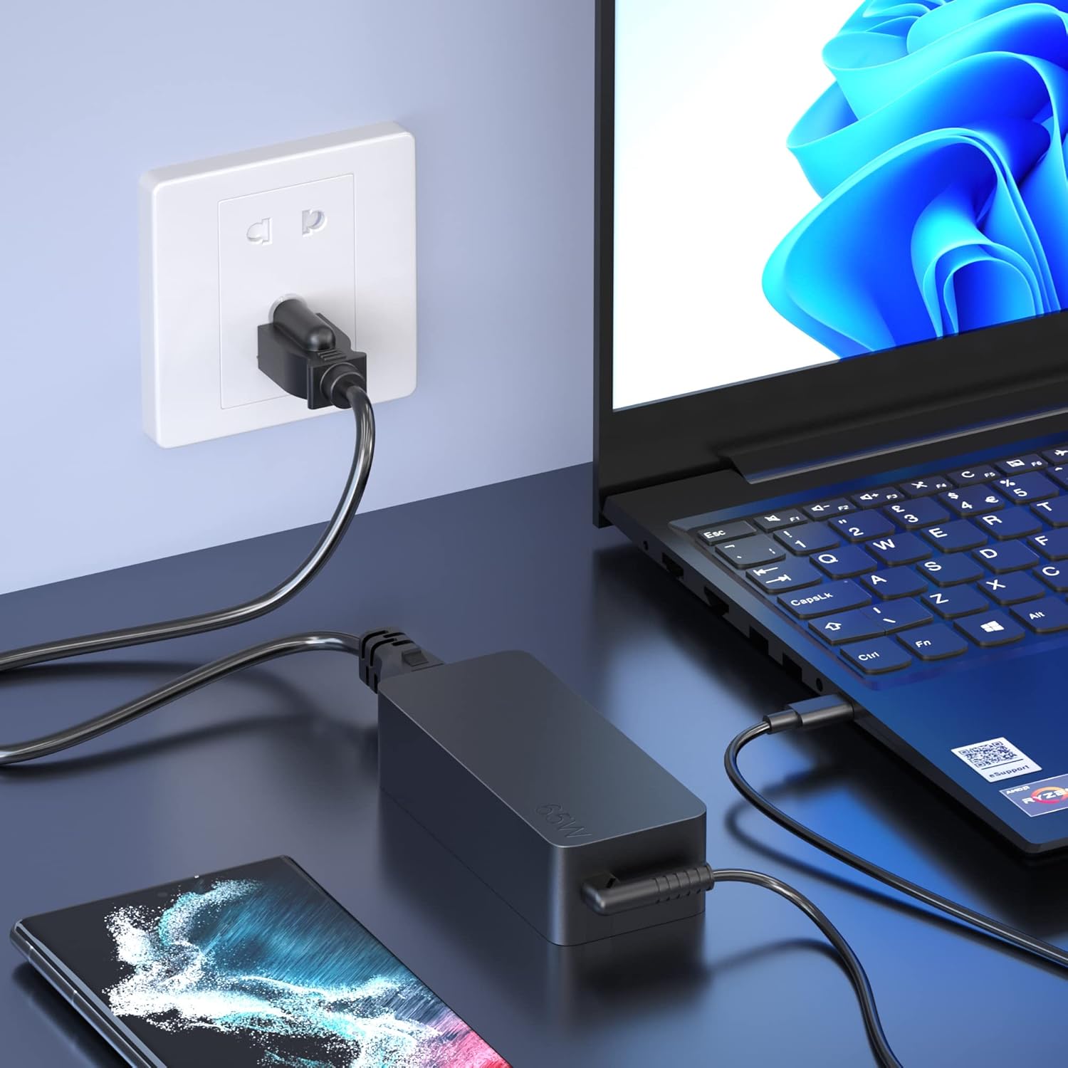 65W USB C Laptop Charger Power Supply E99106