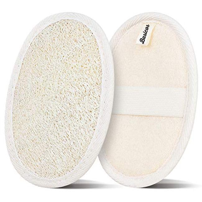 Beauty Bar Soap Bulk Pack of 8 Bars, 3.15 Ounce Each, Plus 1 Loofah Sponge Pad F966