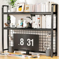 2-Tier Wood Desktop Bookshelf F9627