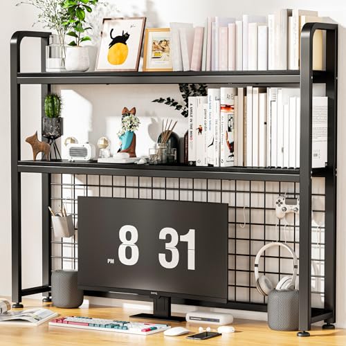 2-Tier Wood Desktop Bookshelf F9627