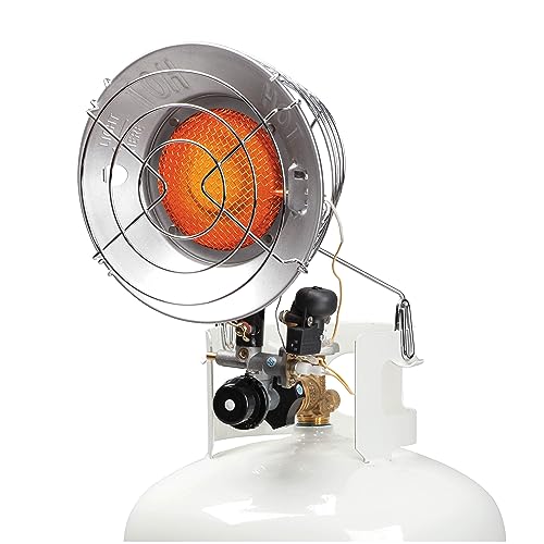 Grey Silver Portable Propane Radiant Heater C343544