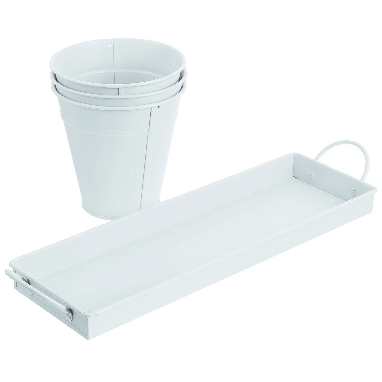 6 pcs Garden Flower Pot with 1pc Tray R34198