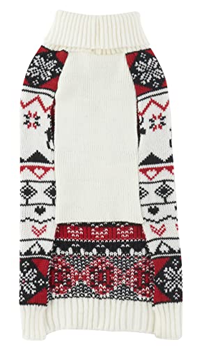 Red Christmas Dog Sweater Medium M Size 13" Back Length J754