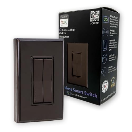 Self Powered Wireless Smart Dimming Switch for Philips Bulbs J8964
