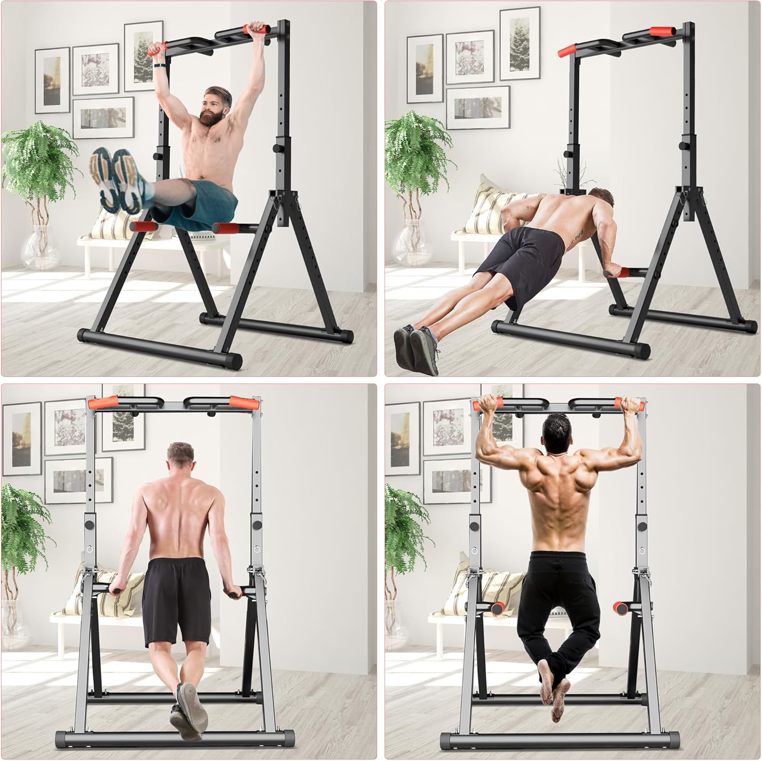 Foldable Power Tower Dip Bar P302