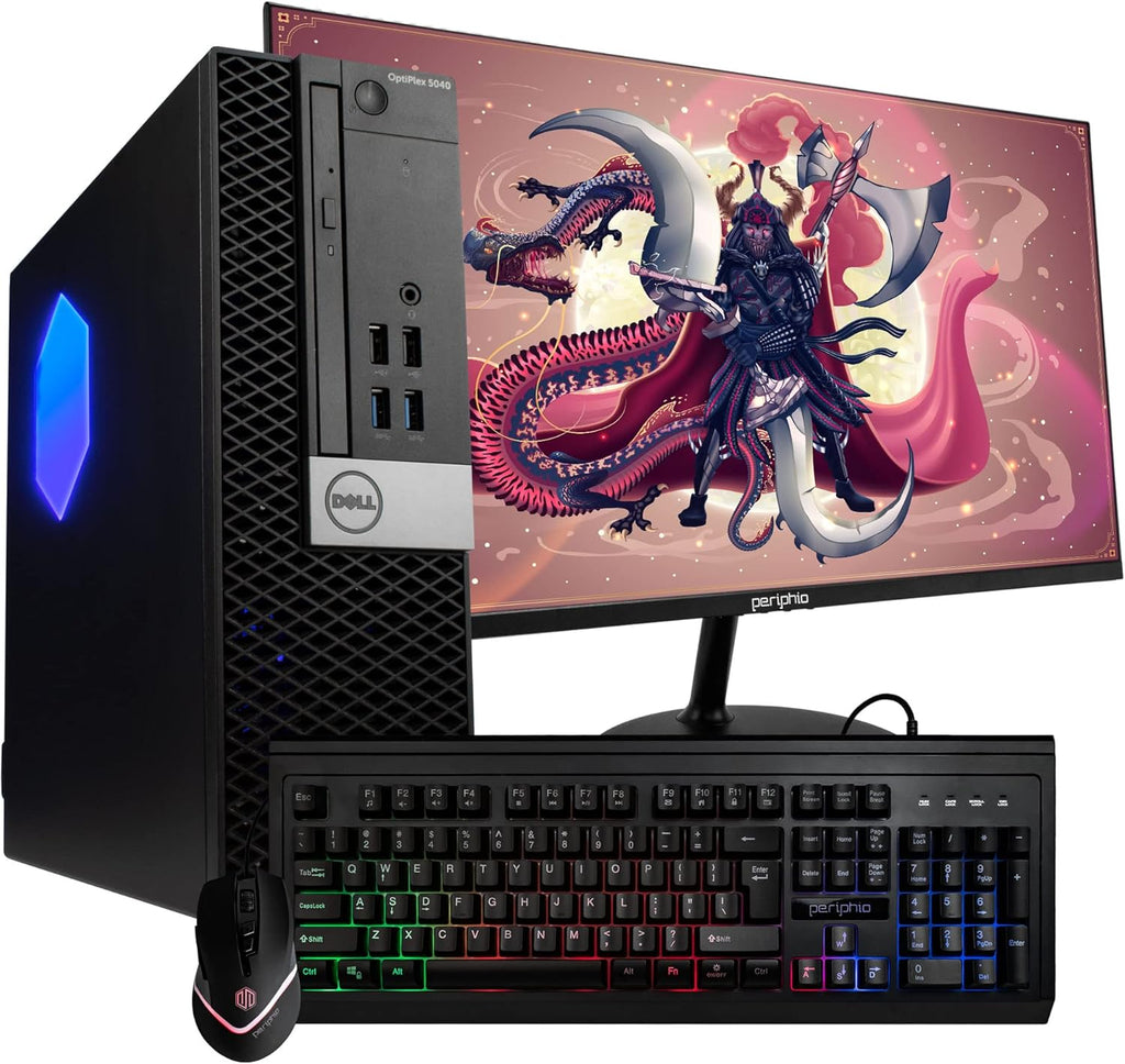 Desktop Computer with Quad Core Intel i5 3.2, 16GB DDR3 RAM, 250GB SSD, Windows 10 Professional, 22in LCD Monitor Q274358