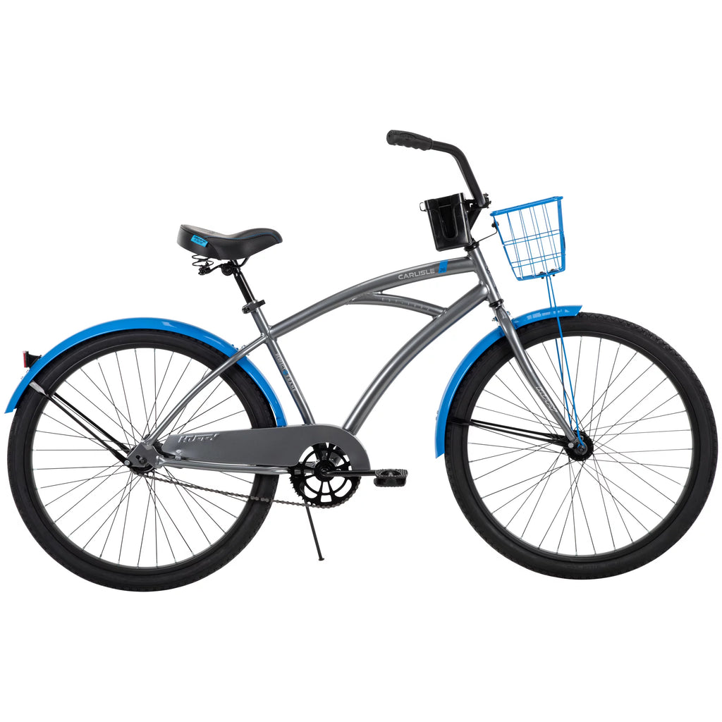 Gray and Blue 26-In. Cruiser Bicycle Z1429