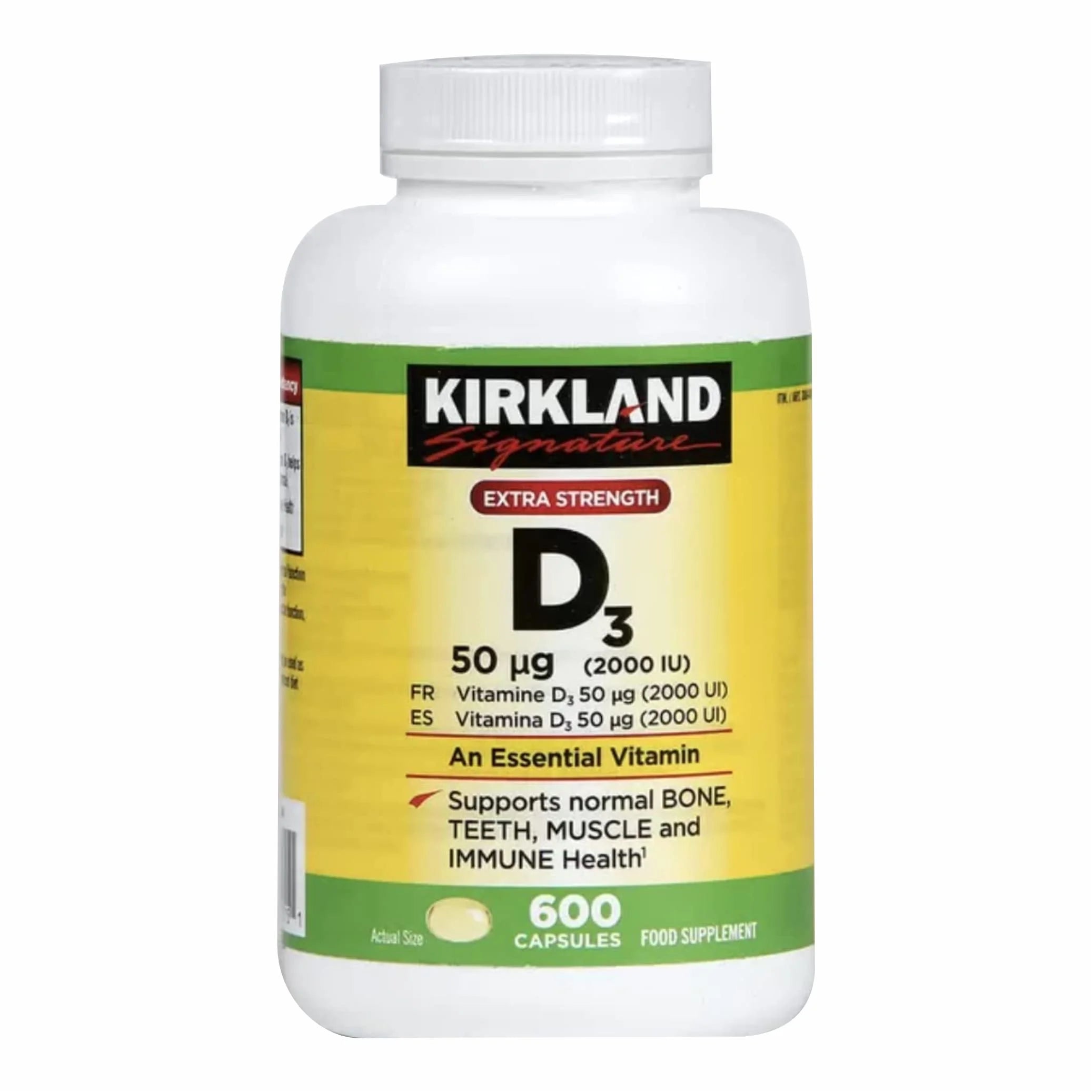 Vitamin D3 600 Softgels (Pack of 2) C500