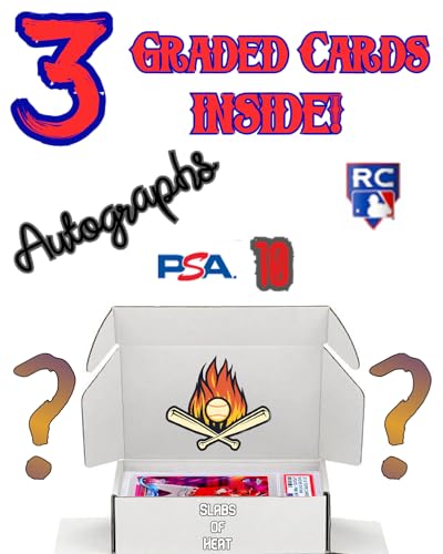 Three Graded Baseball Cards Gift Box X44935