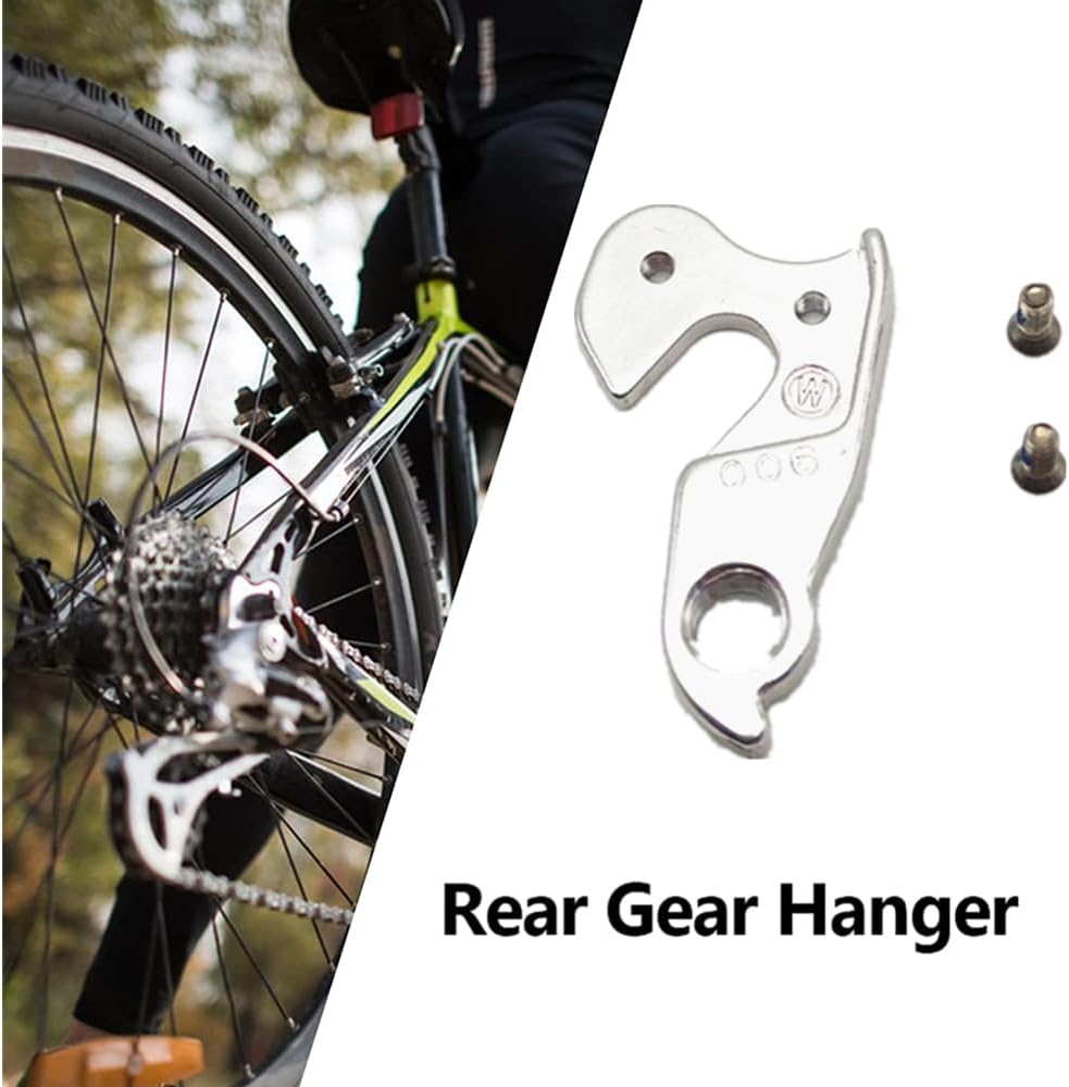 Silver 2 PCS Bike Rear Derailleur Hanger Y85092