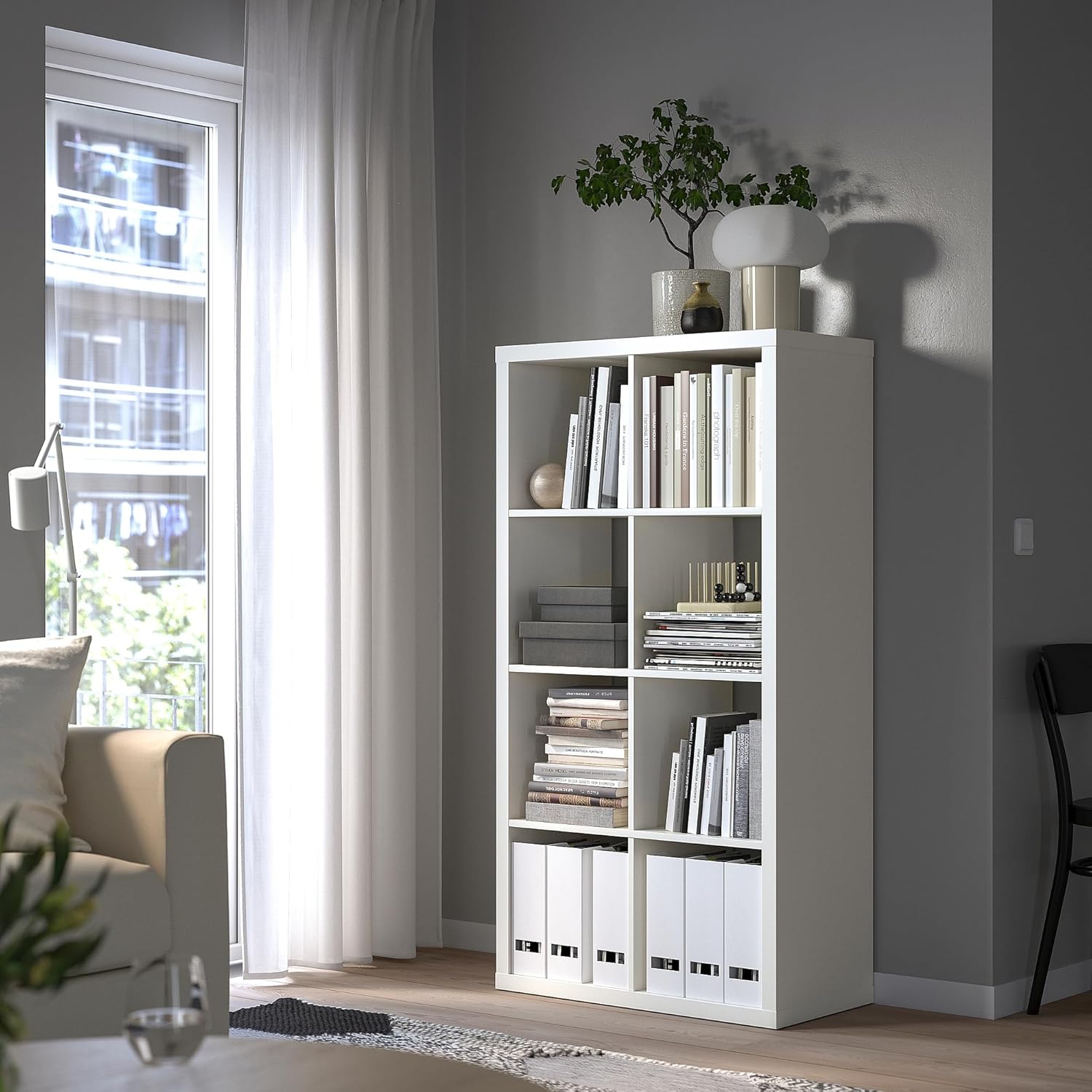 White 8 Shelf Shelving Unit (77x39x147 cm) A211266