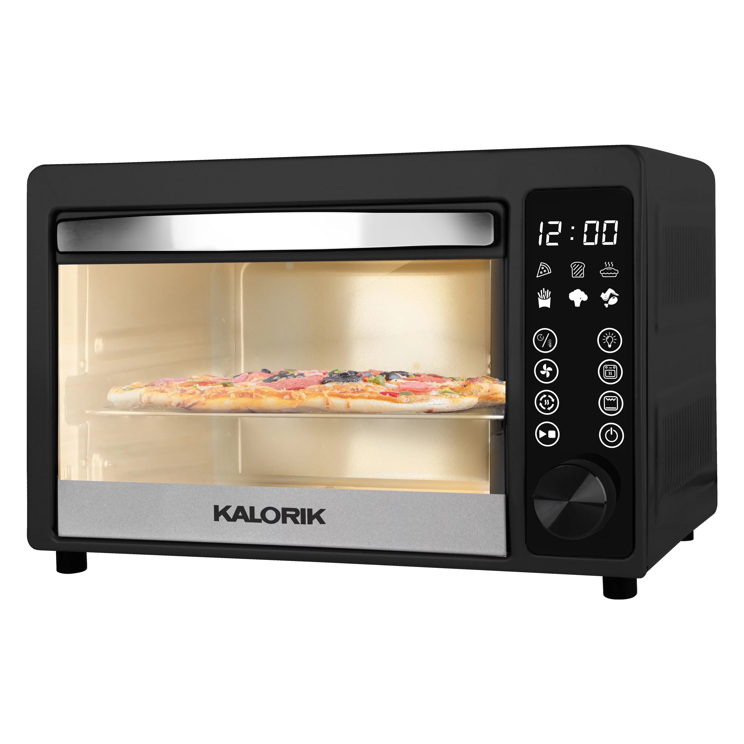 22-Quart Digital Touchscreen Air Fryer Toaster Oven, Black V2776
