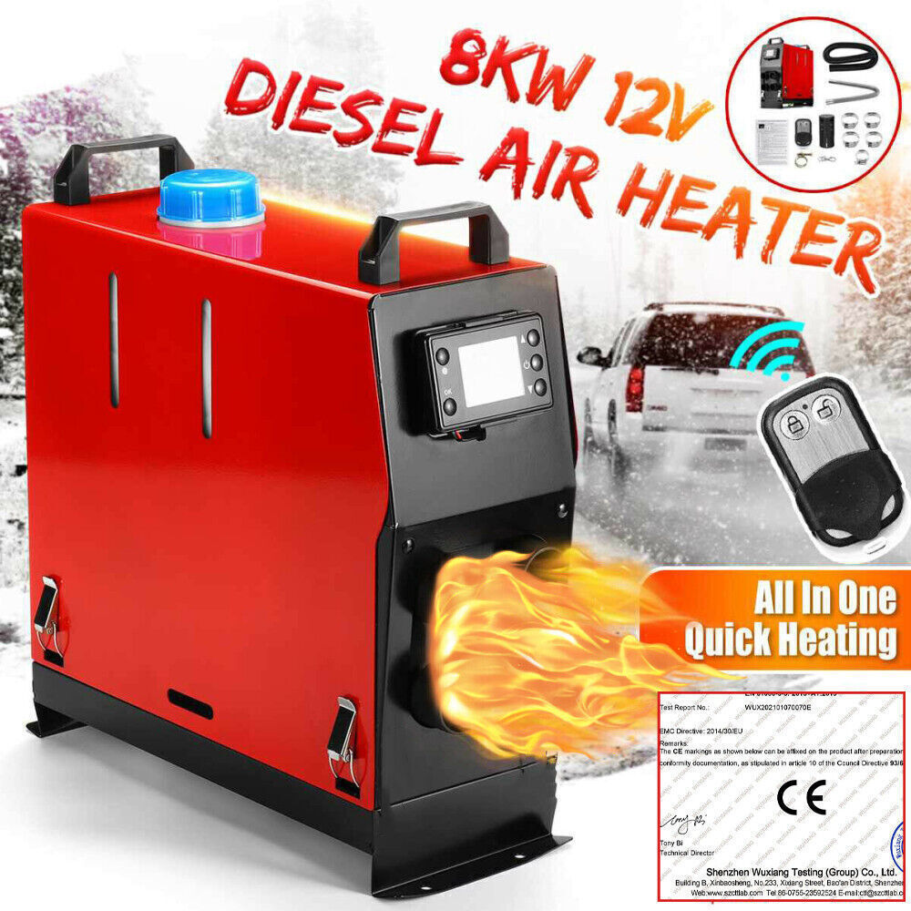 8KW 12V All In One LCD Thermostat Air Heater T276