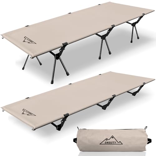 Ultralight Folding Camping Cot with Leg Extenders (Black) C11024