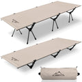 Ultralight Folding Camping Cot with Leg Extenders (Black) C11024