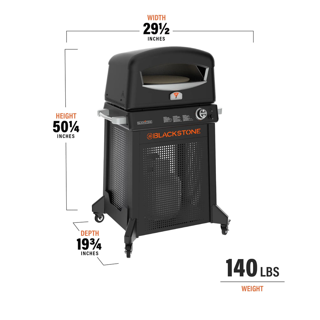 Blackstone Propane Outdoor Pizza Oven with Stand and Pizza Peel O34120