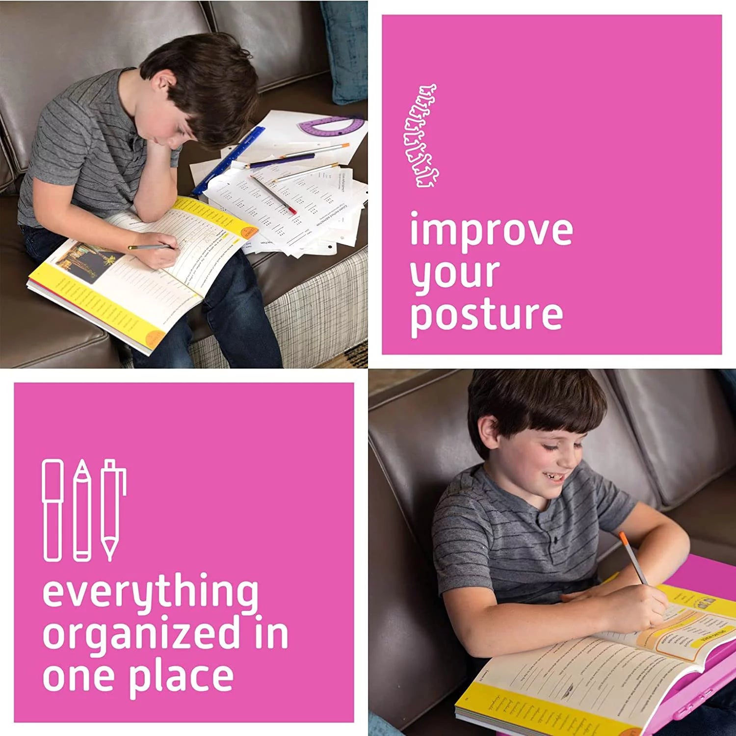 Pink Folding Lap Desk J9333