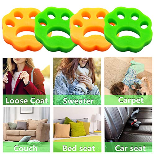 4 Pack Reusable Pet Hair Remover for Laundry Q7856