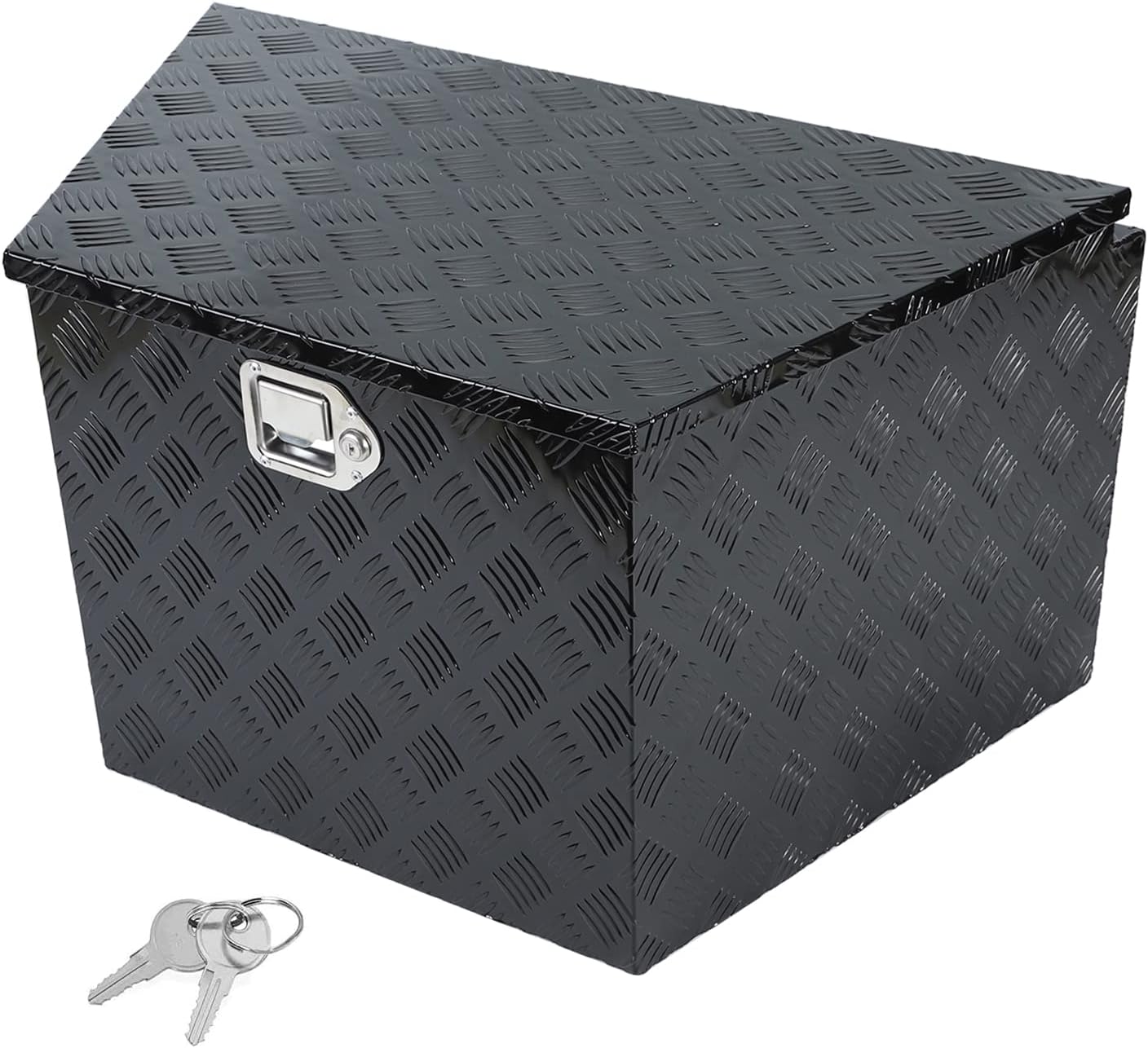 Black Aluminum Trailer Tongue Tool Box U605