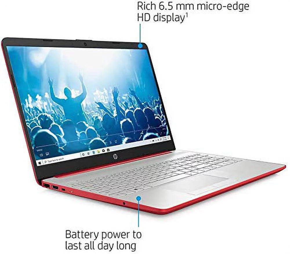 Scarlet Red 15.6" HD Laptop with Intel Quad-Core Pentium Silver N5000 8GB RAM 512GB SSD K60470